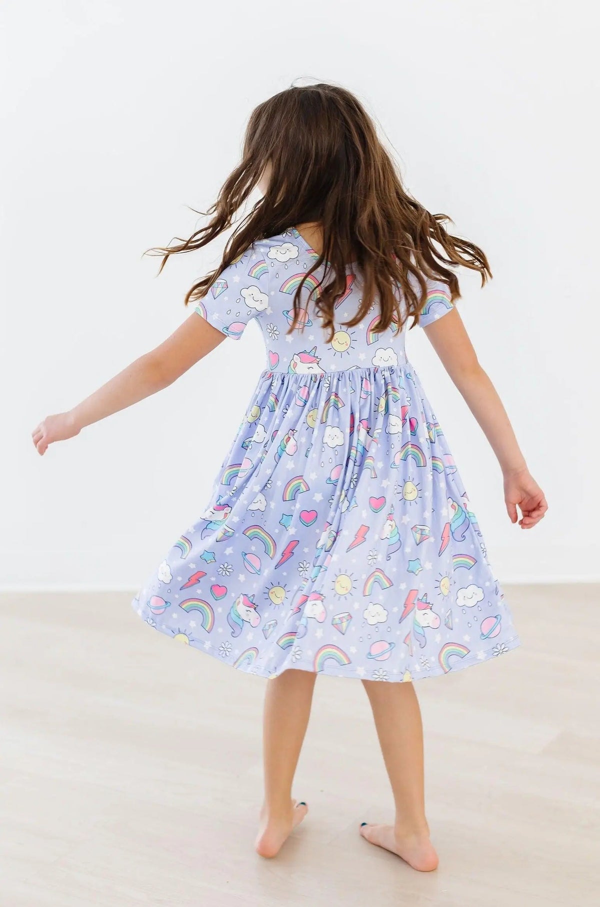 Mila & Rose ® Galactic Unicorns S/S Pocket Twirl Dress - 