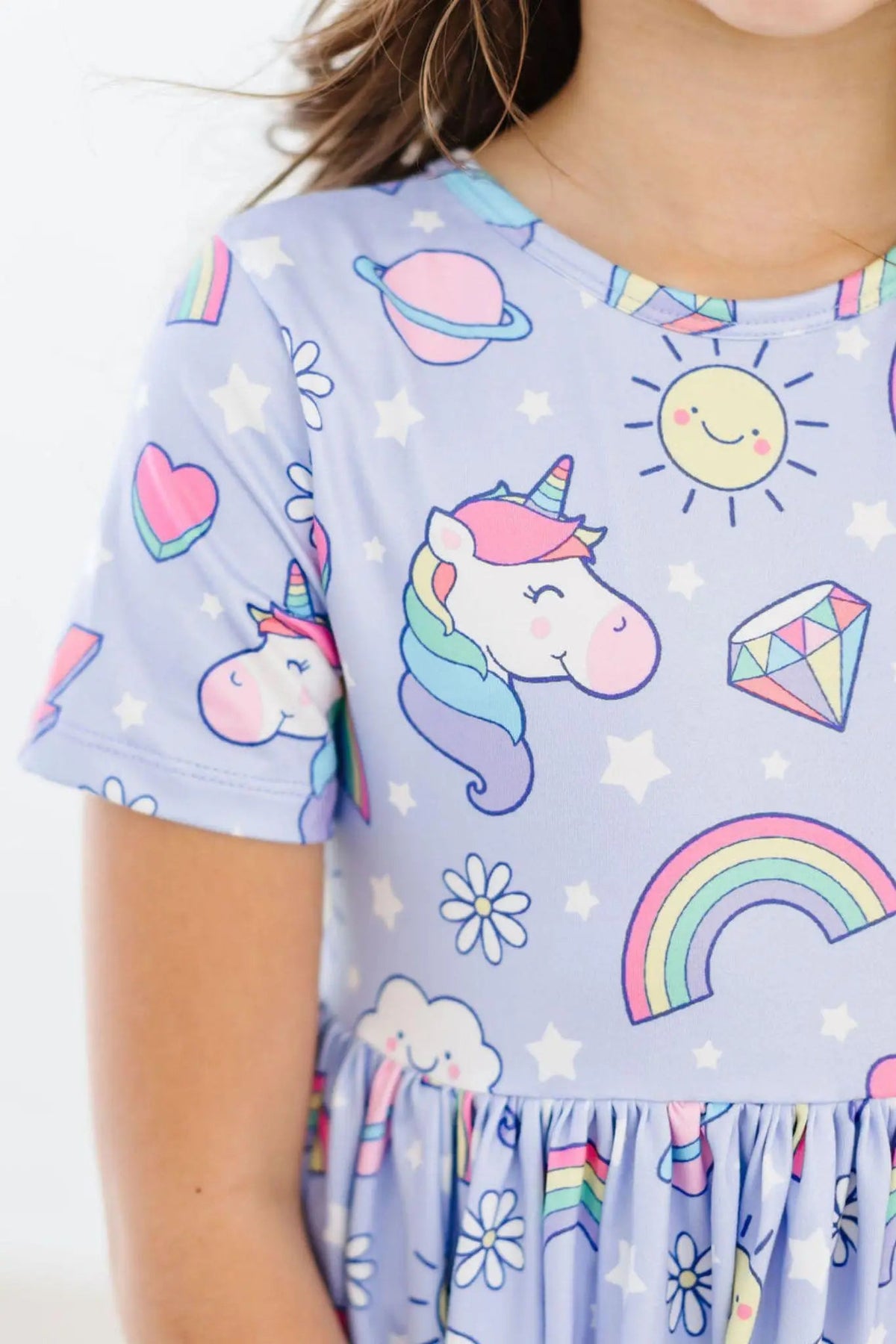 Mila & Rose ® Galactic Unicorns S/S Pocket Twirl Dress - 