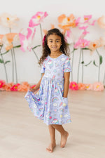 Mila & Rose ® Galactic Unicorns S/S Pocket Twirl Dress - 