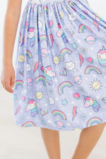 Mila & Rose ® Galactic Unicorns S/S Pocket Twirl Dress - 