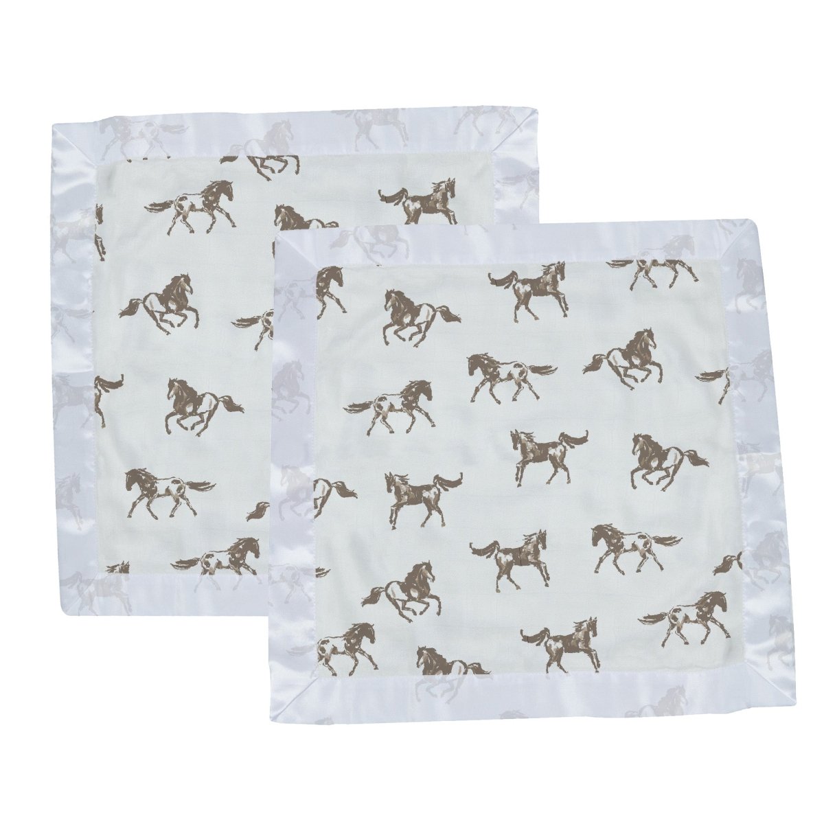 Newcastle Classics Galloping Horses Newcastle Blankie Security Blanket for Comforting Kids - 