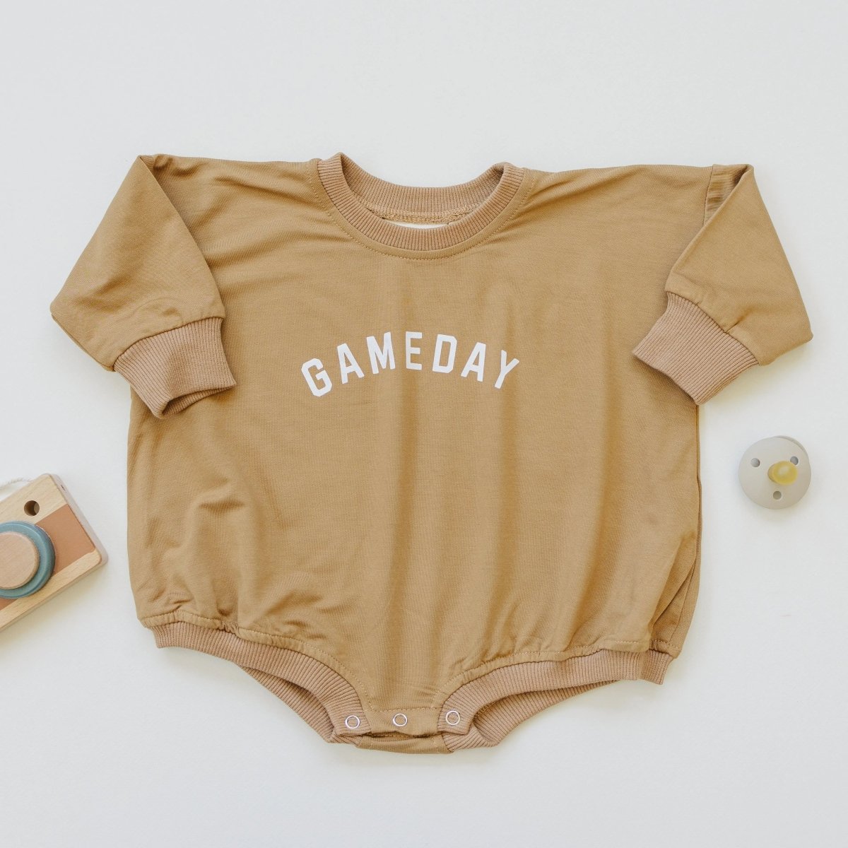 Little Joy Co. Gameday Bamboo Bubble Romper for Babies and Toddlers - Everetts Place Boutique - 