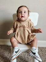 Little Joy Co. Gameday Hooded Sweatshirt Romper for Baby and Toddler - Everetts Place Boutique - 