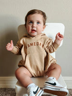 Little Joy Co. Gameday Hooded Sweatshirt Romper for Baby and Toddler - Everetts Place Boutique - 