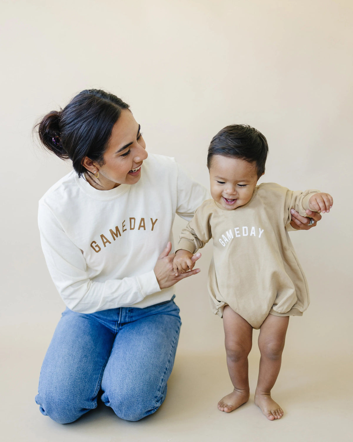 Little Joy Co. Gameday Sweatshirt Romper - 