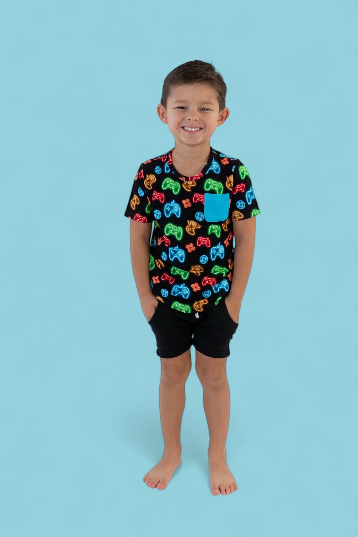 DREAM BIG LITTLE CO GAMER GLOW DREAM POCKET TEEEveretts Place