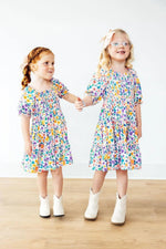 Mila & Rose ® Garden Groove Smocked Ruffle Dress - 