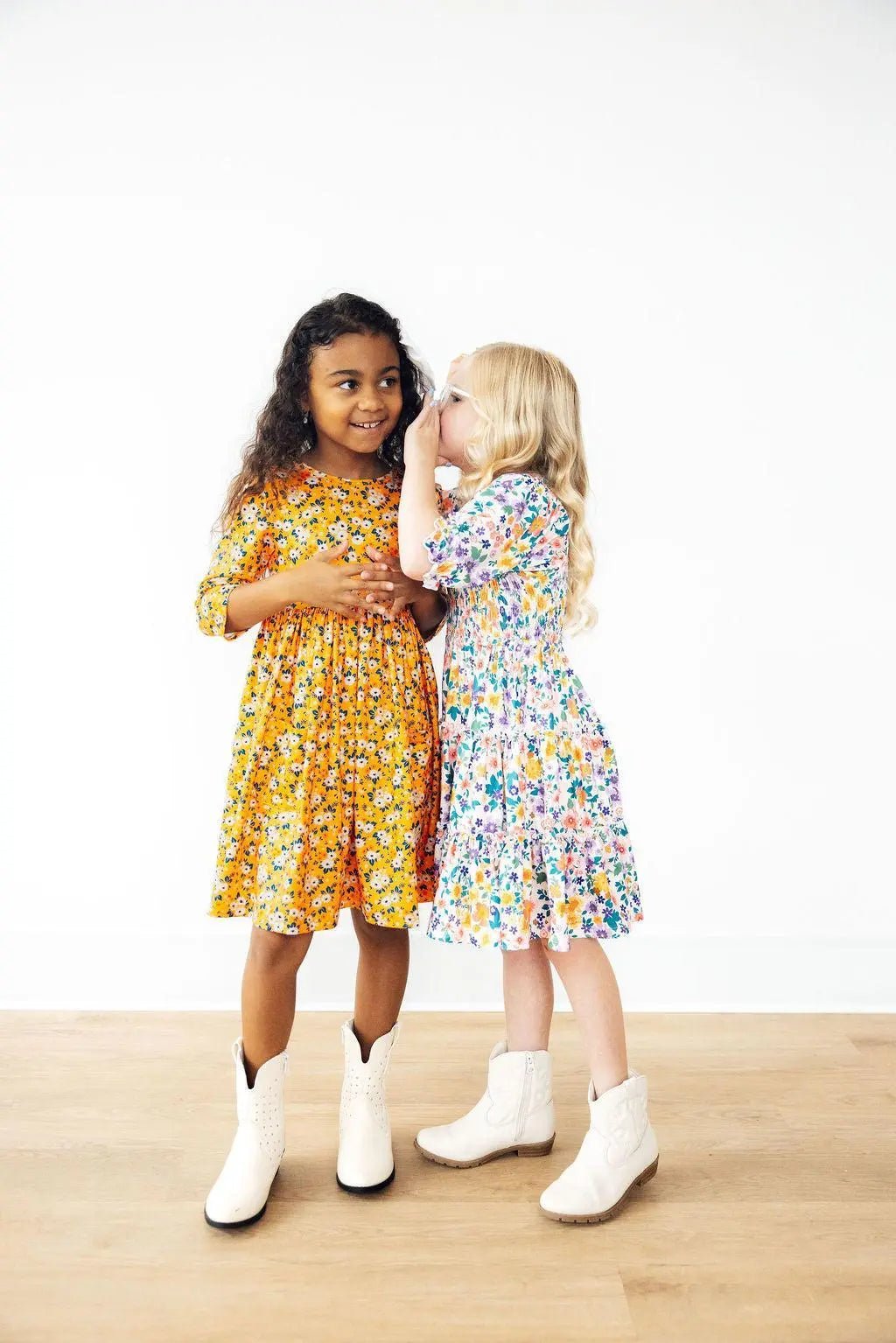 Mila & Rose ® Garden Groove Smocked Ruffle Dress - 