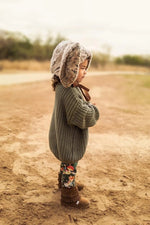 Little Love Bug Co. Genuine Leather The Cozy Boot with Warm Lining for Growing Children - 