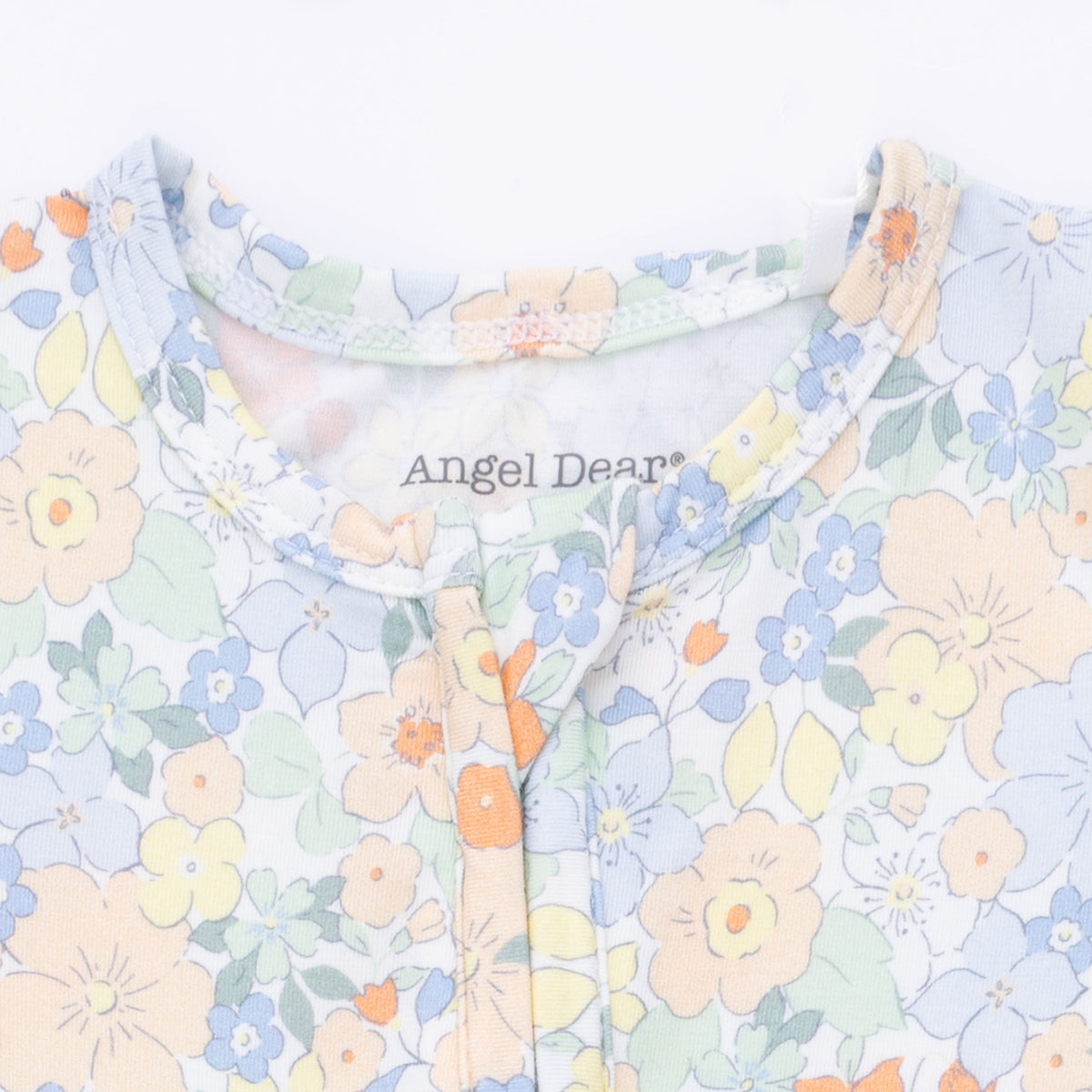 Angel Dear Georgia Floral - 2 Way Ruffle Back Zipper Footie & Headband SetEveretts Place