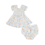 Angel Dear Georgia Floral - Smocked Twirly Dress and Bloomer - 