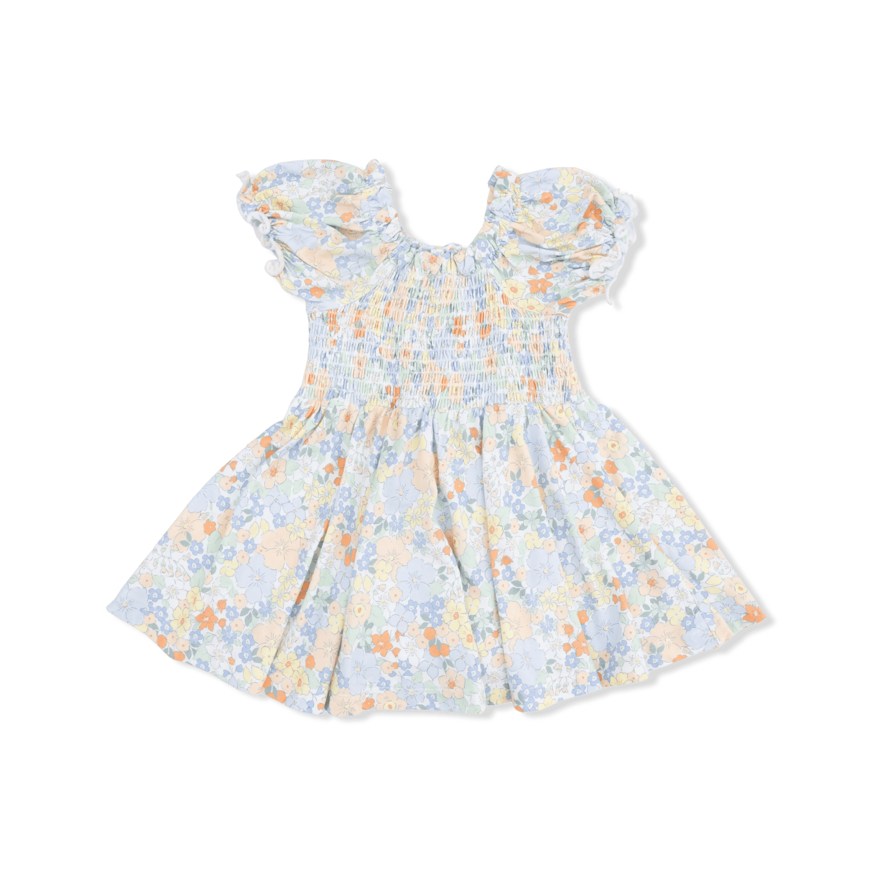 Angel Dear Georgia Floral - Smocked Twirly Dress and Bloomer - 