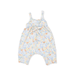Angel Dear Georgia Floral - Tie Back Romper & 2 Pack Hair Bow Set - 