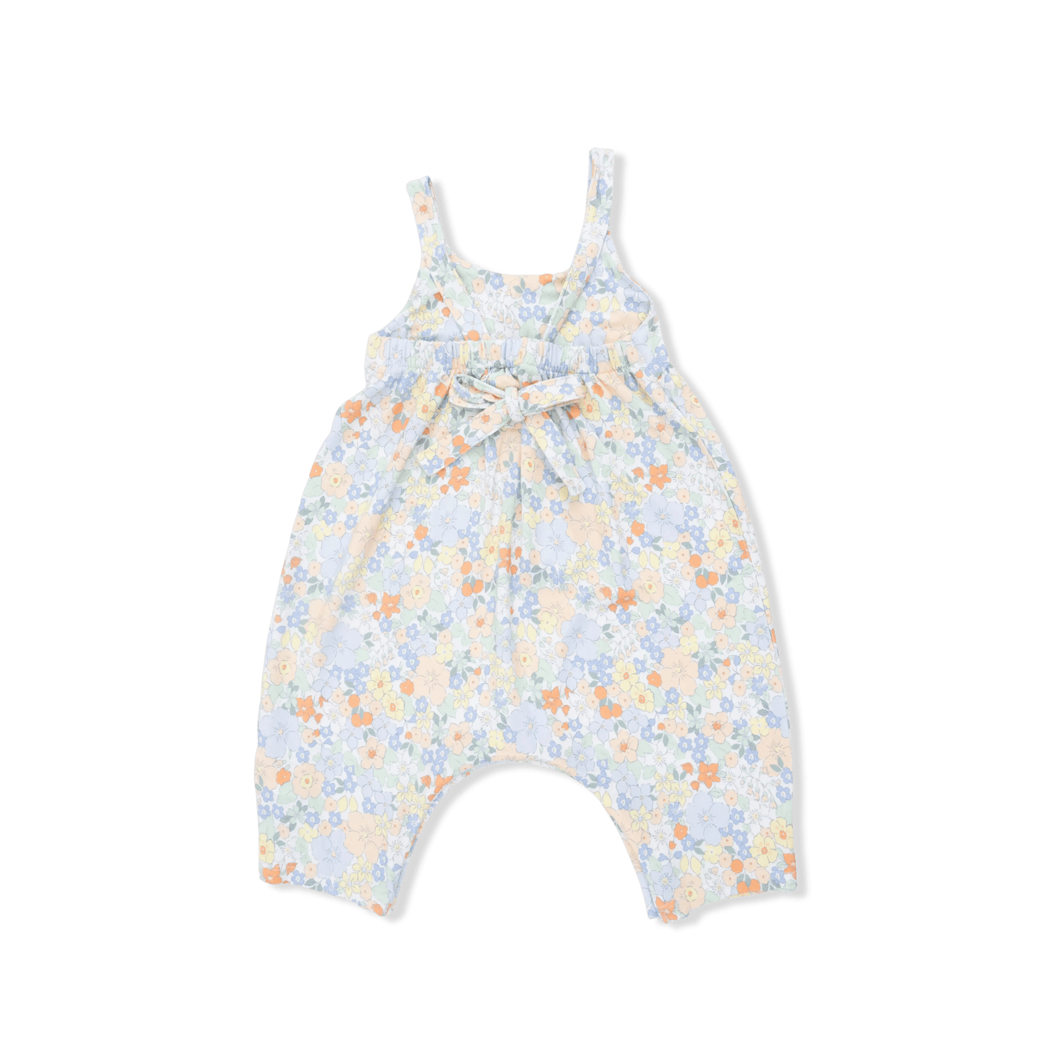 Angel Dear Georgia Floral - Tie Back Romper & 2 Pack Hair Bow Set - 