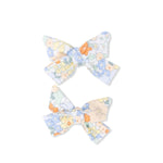 Angel Dear Georgia Floral - Tie Back Romper & 2 Pack Hair Bow Set - 