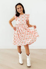 Mila & Rose ® Georgia Peach Flutter Sleeve Twirl Dress - 