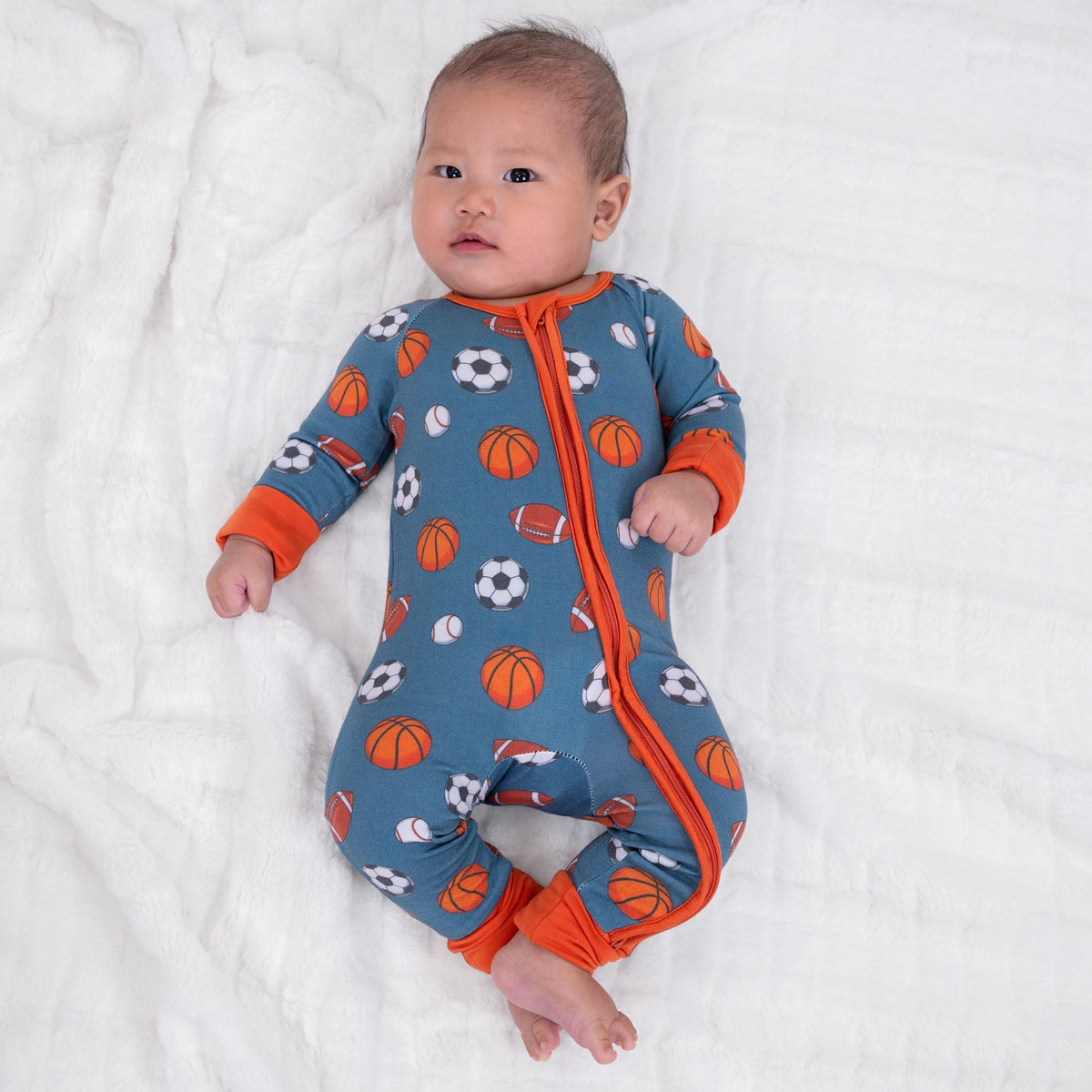 LollyBanks Get Up, It's Gameday Zipper One Piece Pajama