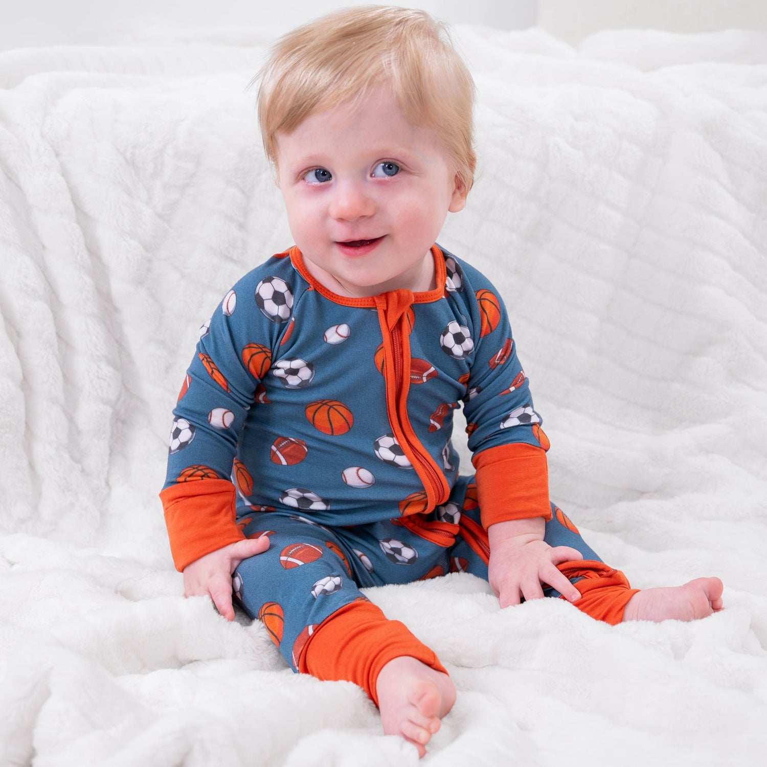 LollyBanks Get Up, It's Gameday Zipper One Piece Pajama