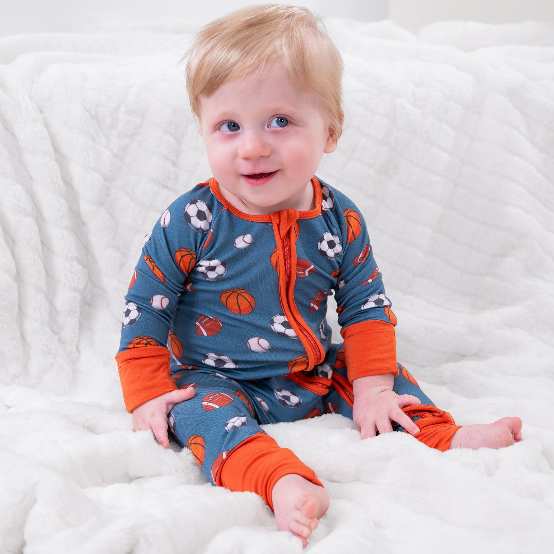 LollyBanks Get Up, It's Gameday Zipper One Piece Pajama