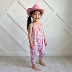One-piece toddler jumpsuit with pockets