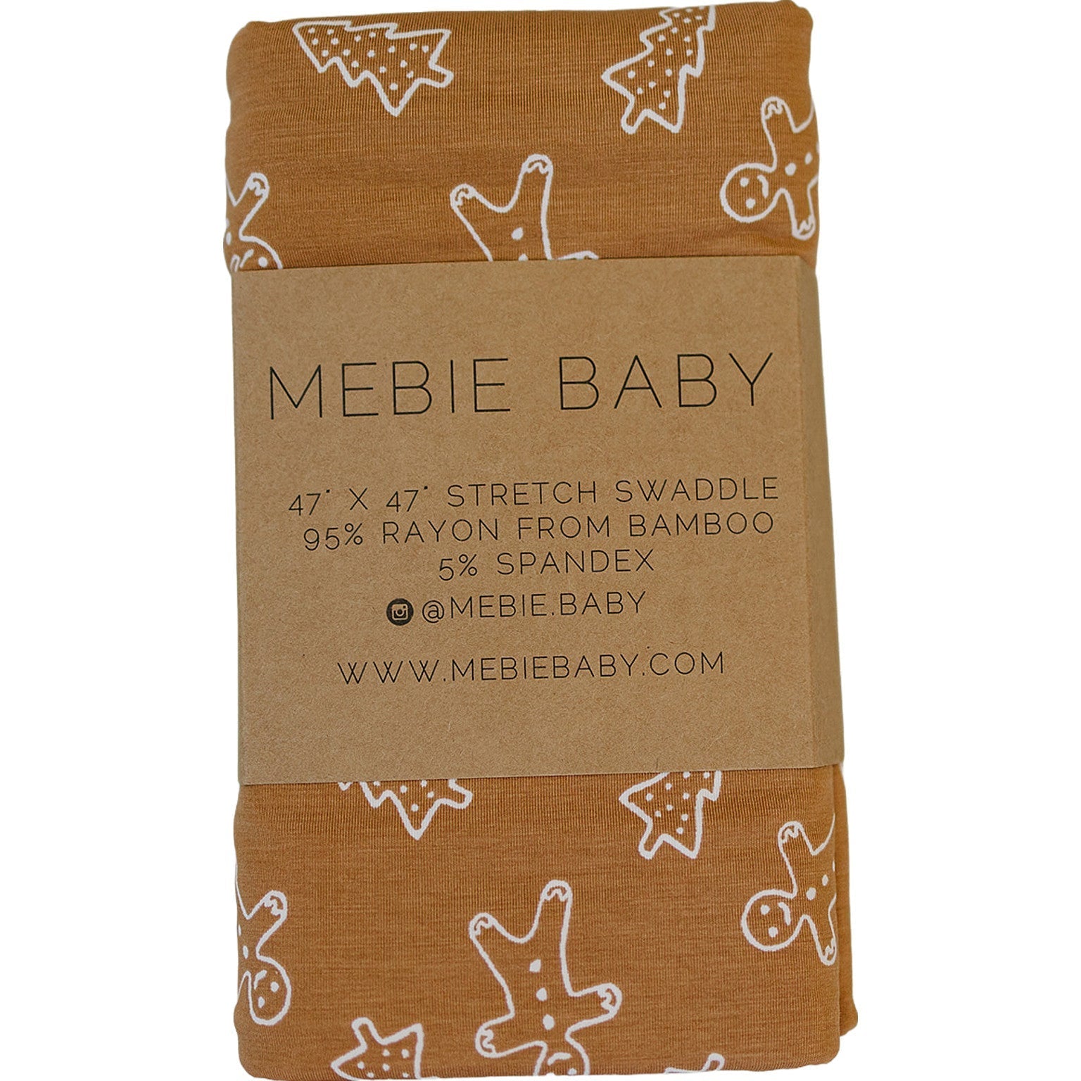 Gingerbread Bamboo Stretch Swaddle - Brown, Baby & Toddler Clothing, Linens, Towel, Scarf | Everetts Place