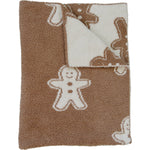 Gingerbread Plush Blanket - Brown, Creative arts, Natural material, Craft, Wool | Everetts Place