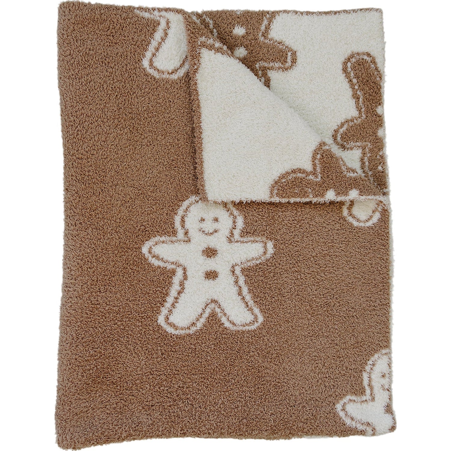 Gingerbread Plush Blanket - Brown, Creative arts, Natural material, Craft, Wool | Everetts Place