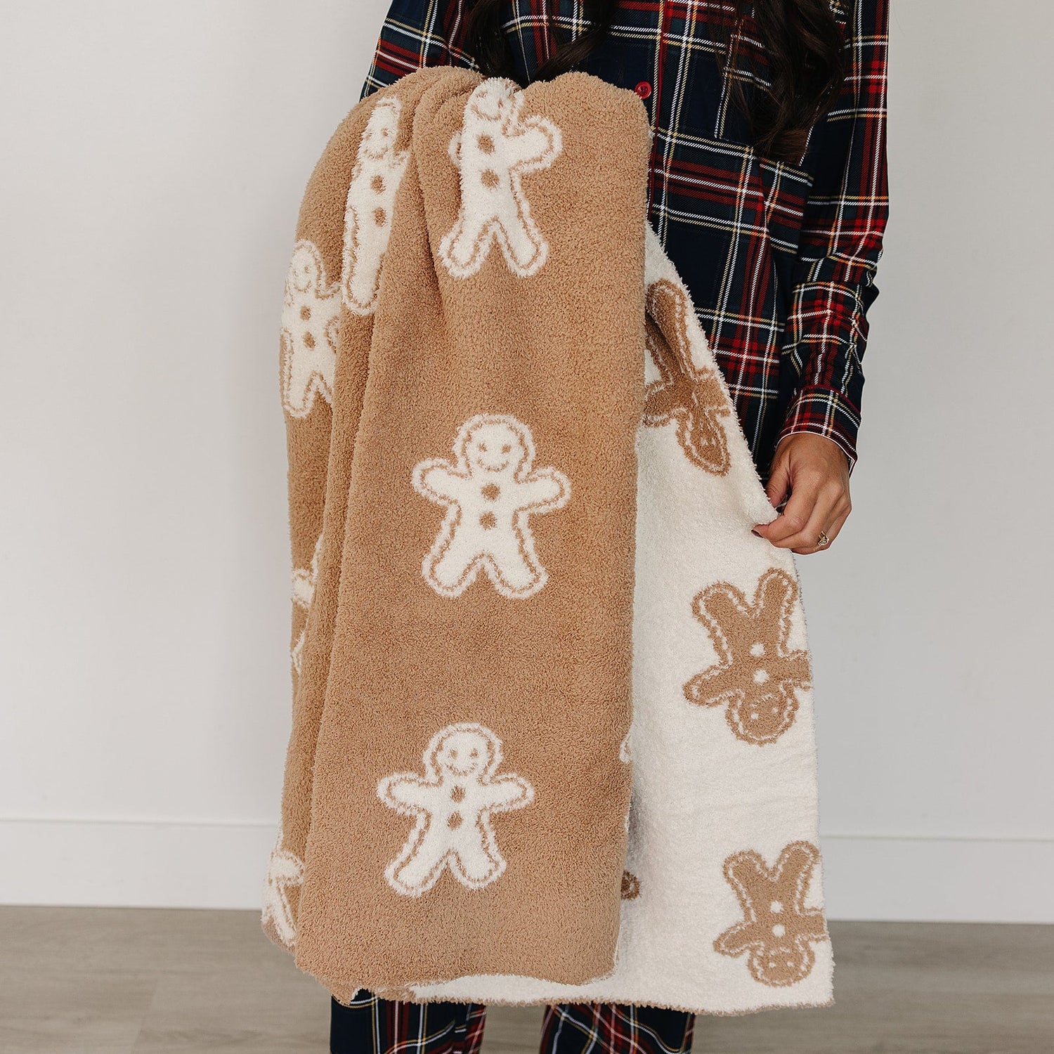 Mebie Baby Gingerbread Plush Blanket - 