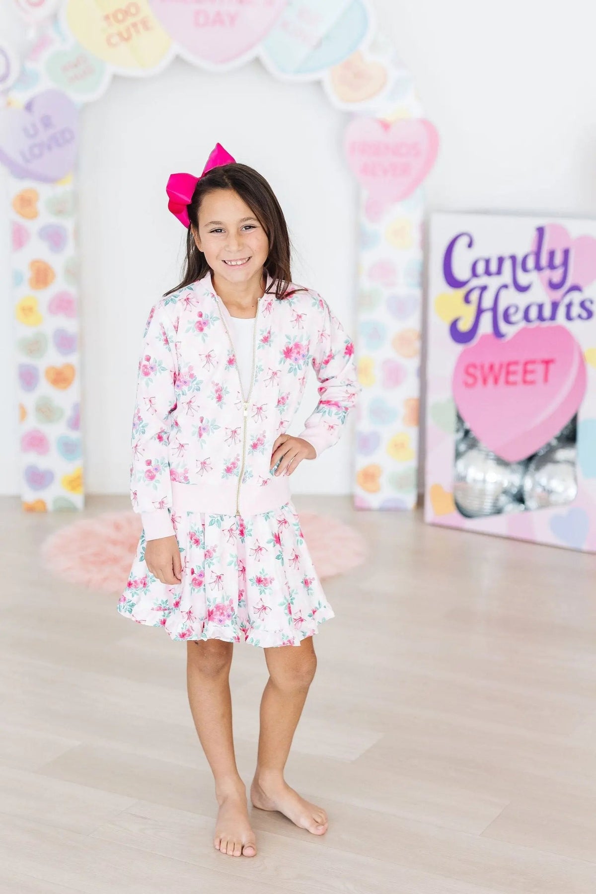 Mila & Rose ® Gingham Bows Ruffle Twirl Skort - 