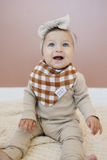 Mebie Baby Gingham Muslin Bib - 