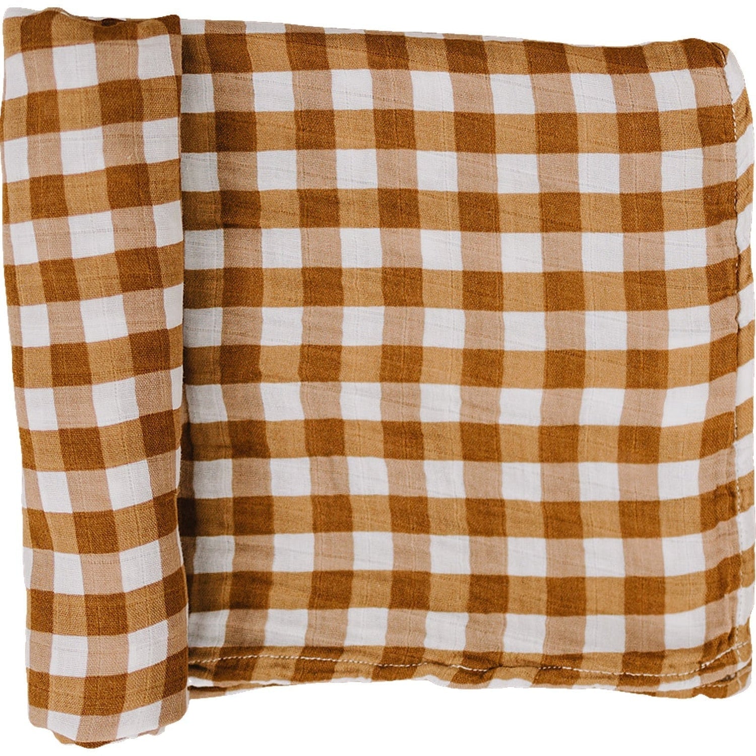 Gingham Muslin Swaddle Blanket - Textile, Plaid, Tartan, Linens, Cushion | Everetts Place