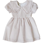 Mebie Baby Gingham Peter Pan Collar Dress For Little Toddler Girls - 
