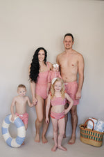 Mebie Baby Gingham Ruched Bikini Set - 