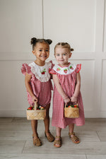 Mebie Baby Gingham Strawberry Bubble RomperEveretts Place