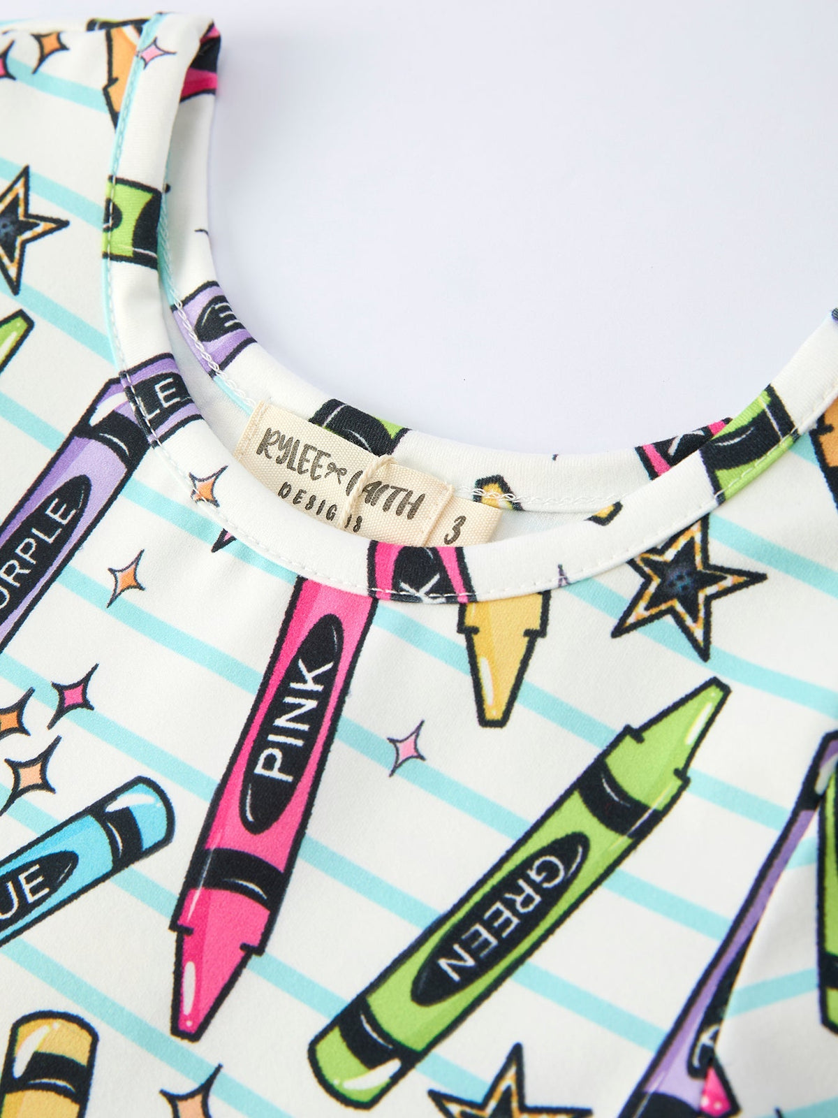 Rylee Faith Designs Girl Back To School Pencil Print DressEveretts Place