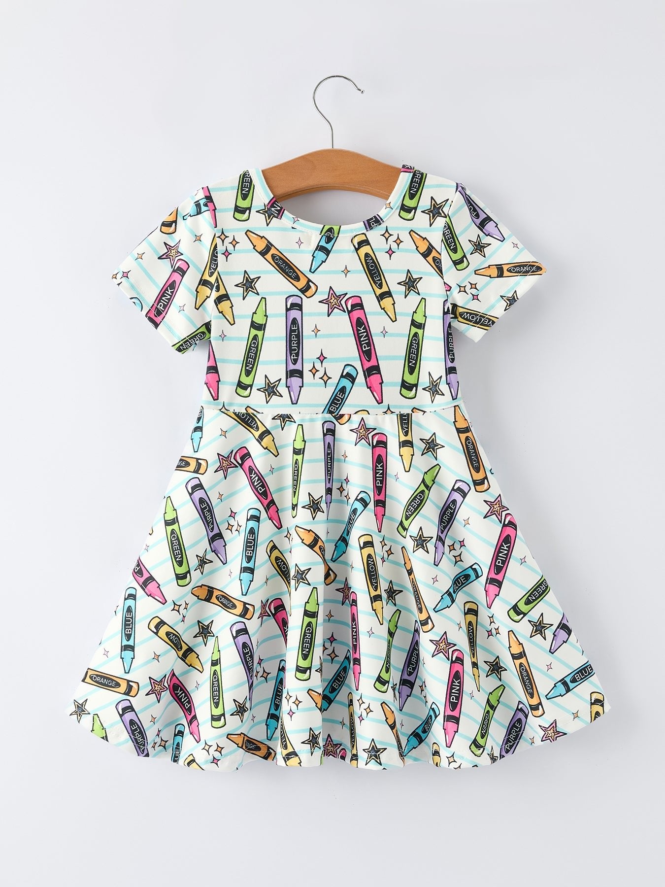 Rylee Faith Designs Girl Back To School Pencil Print DressEveretts Place