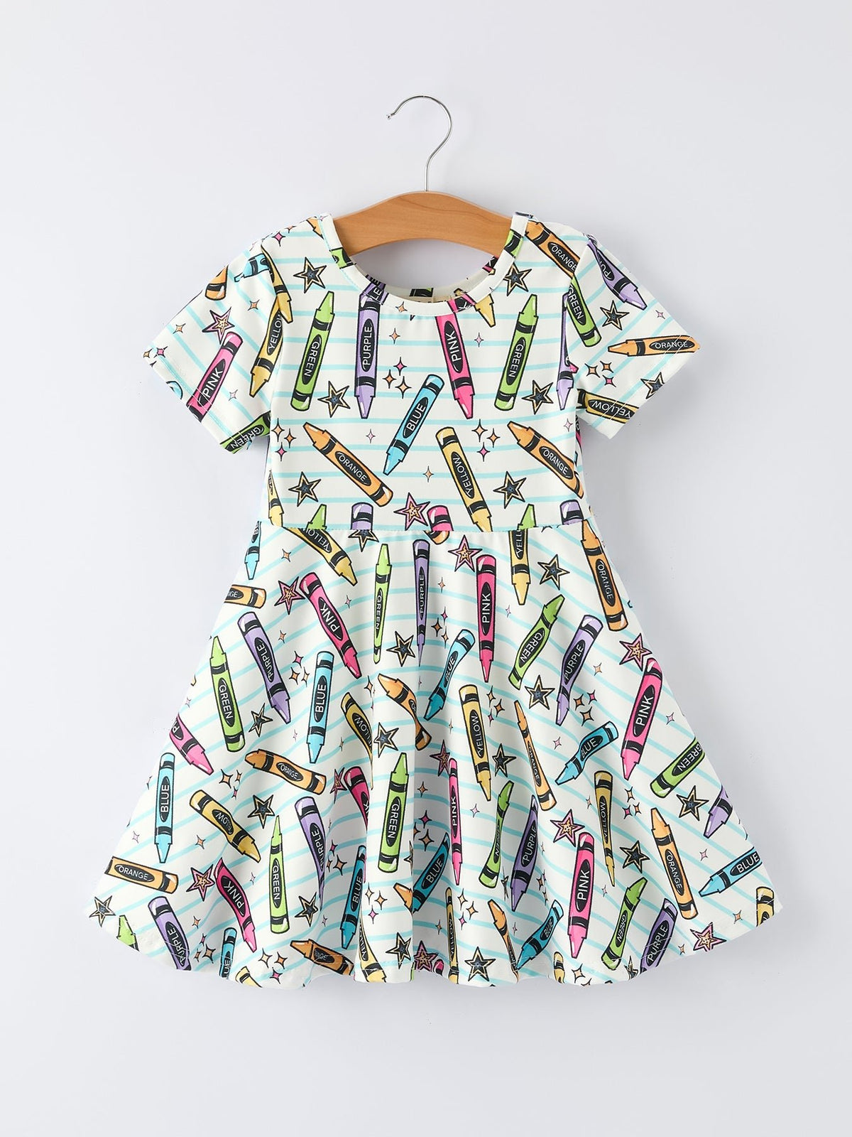Rylee Faith Designs Girl Back To School Pencil Print DressEveretts Place