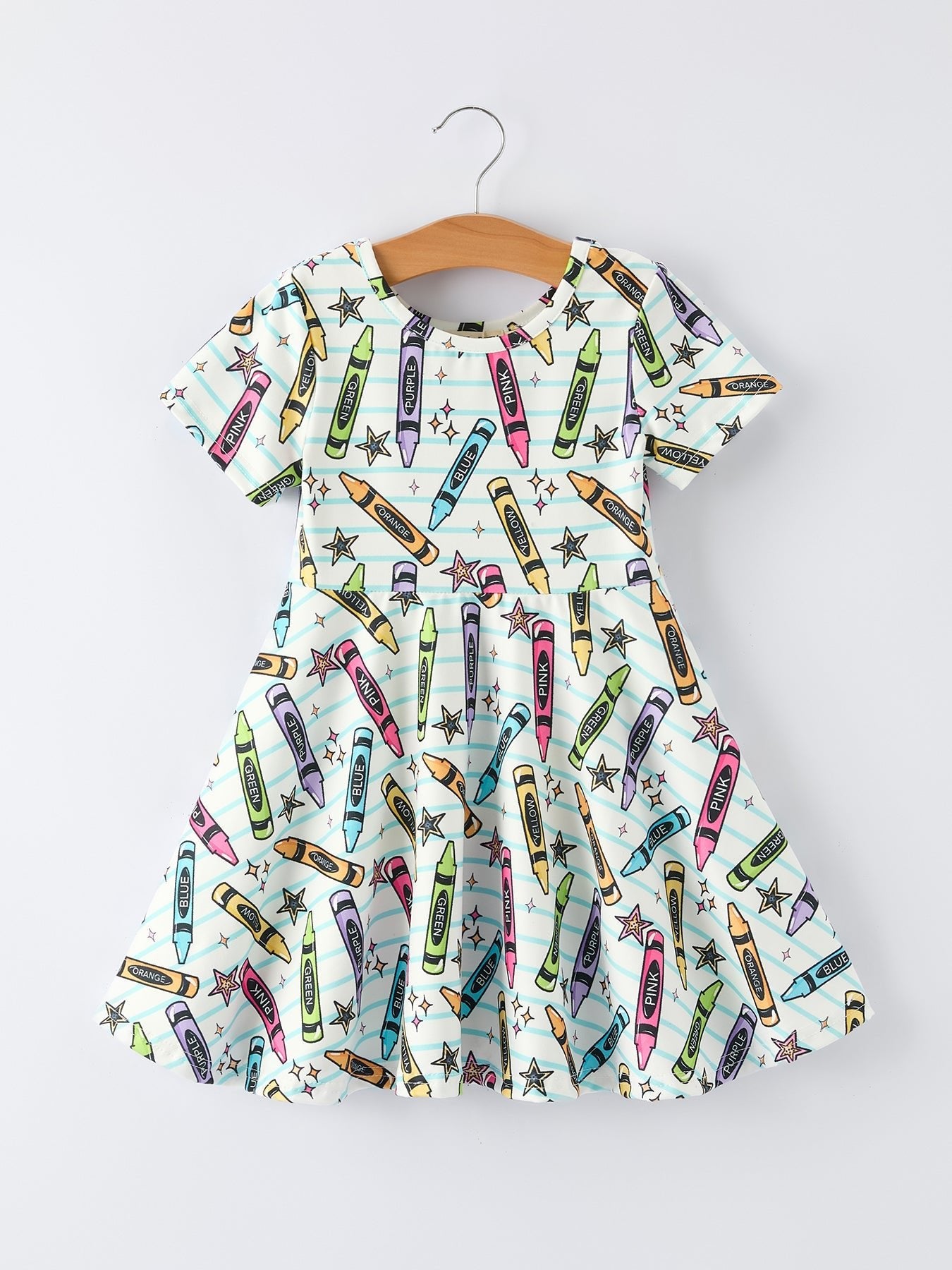 Rylee Faith Designs Girl Back To School Pencil Print DressEveretts Place