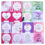 Three Little Tots Girl Plastic NICU Milestone Cards w/ Marker - 