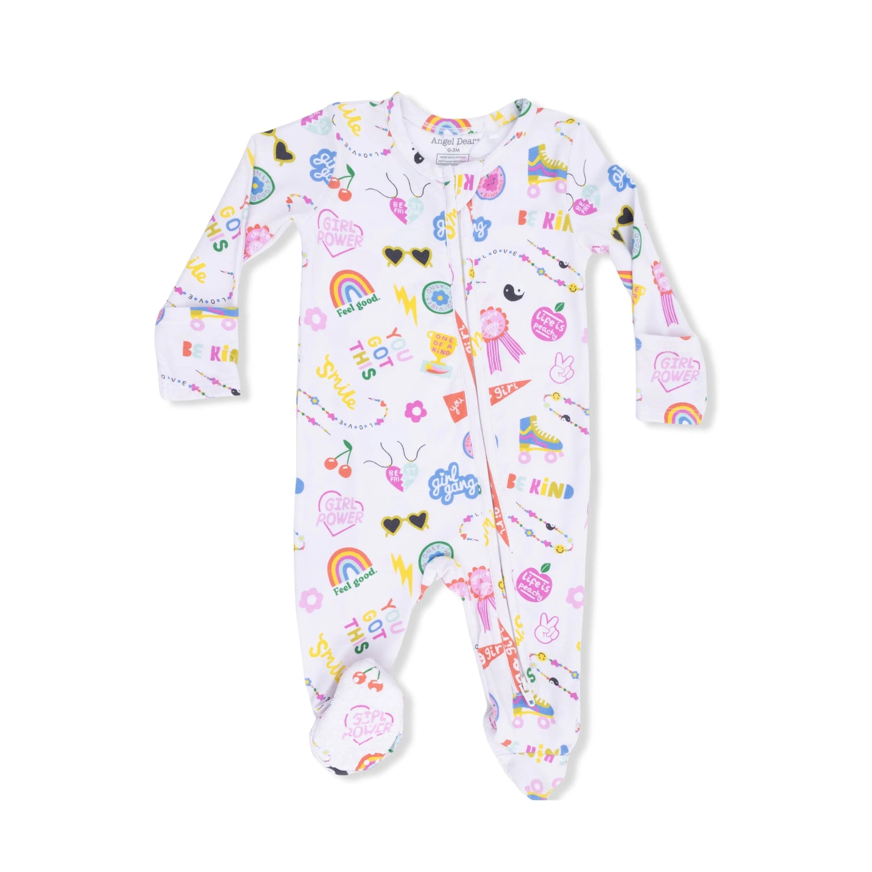 Angel Dear Girl Power - 2 Way Zipper Footie - 