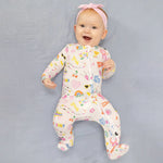Girl Power - 2 Way Zipper Footie - Baby & Toddler Clothing, Sleeve, Textile, Child, Pink | Everetts Place