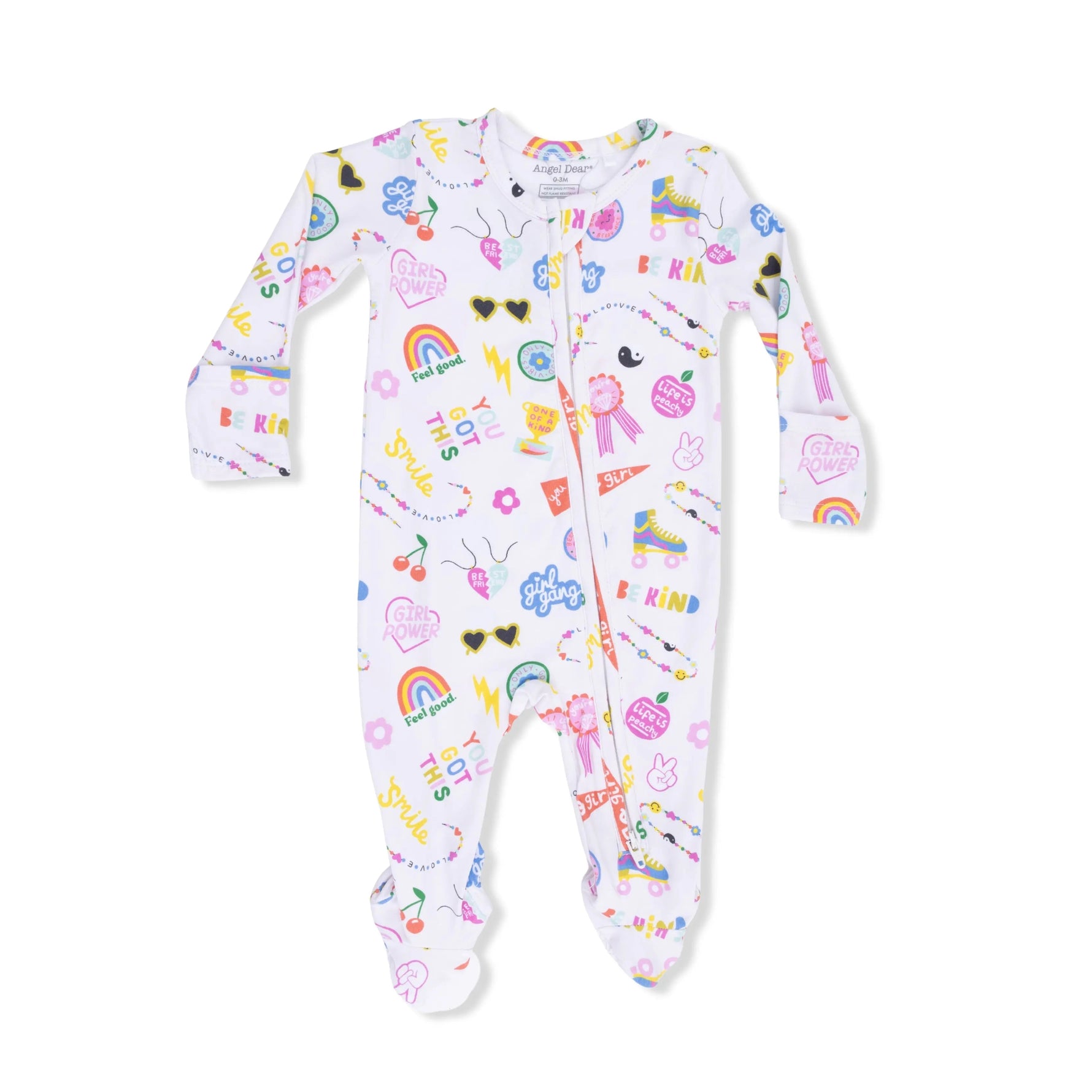 Angel Dear Girl Power - 2 Way Zipper Footie - 