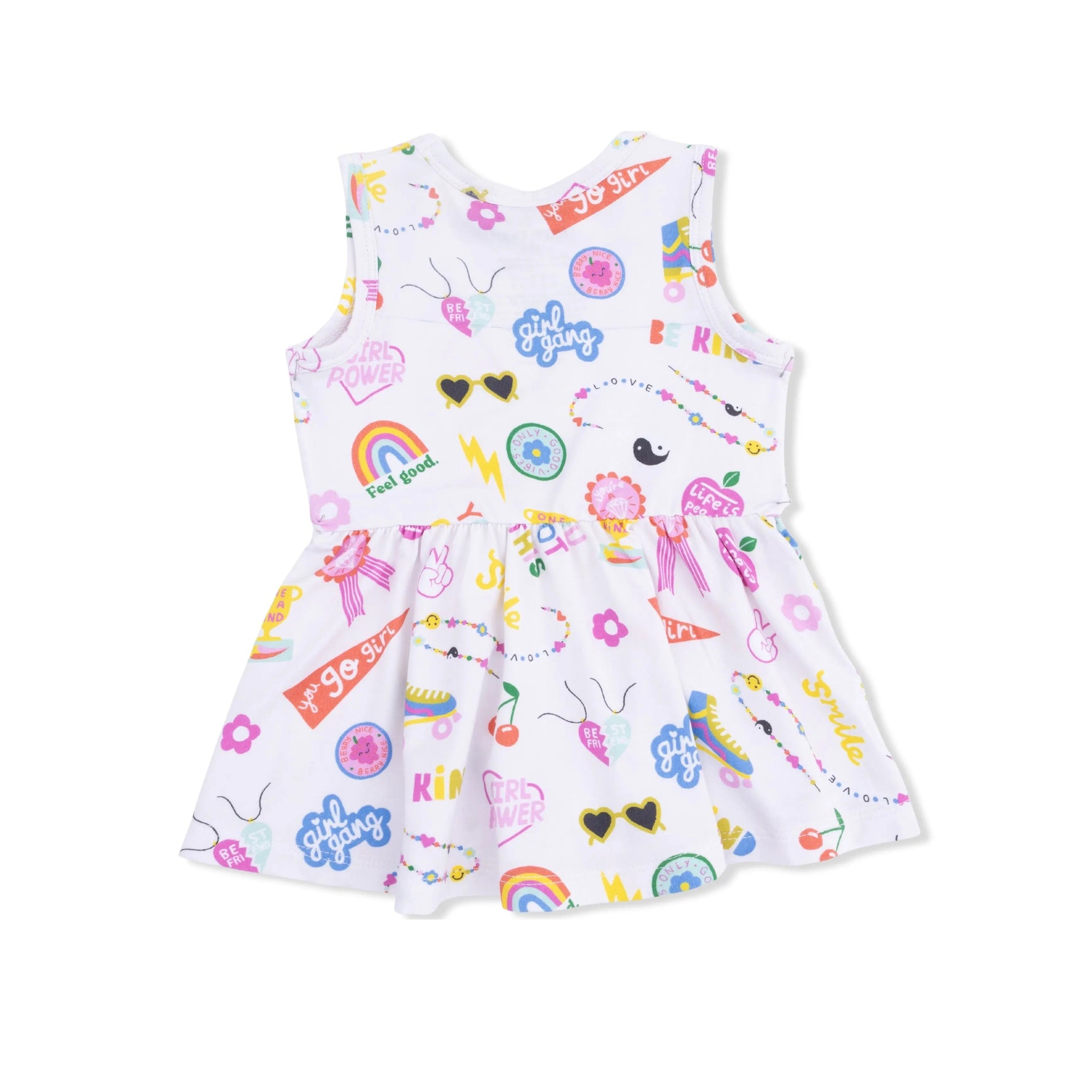 Angel Dear Girl Power - Peplum Tank Top and Bike Short - 