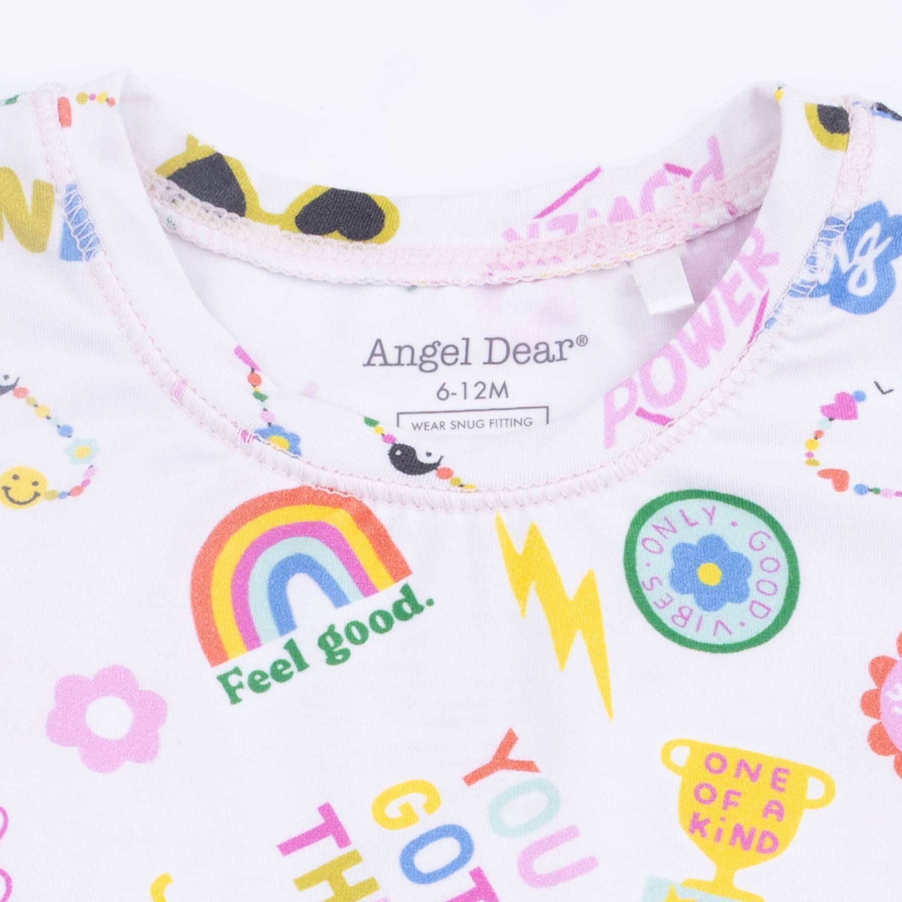 Angel Dear Girl Power - Short Sleeve Loungewear SetEveretts Place