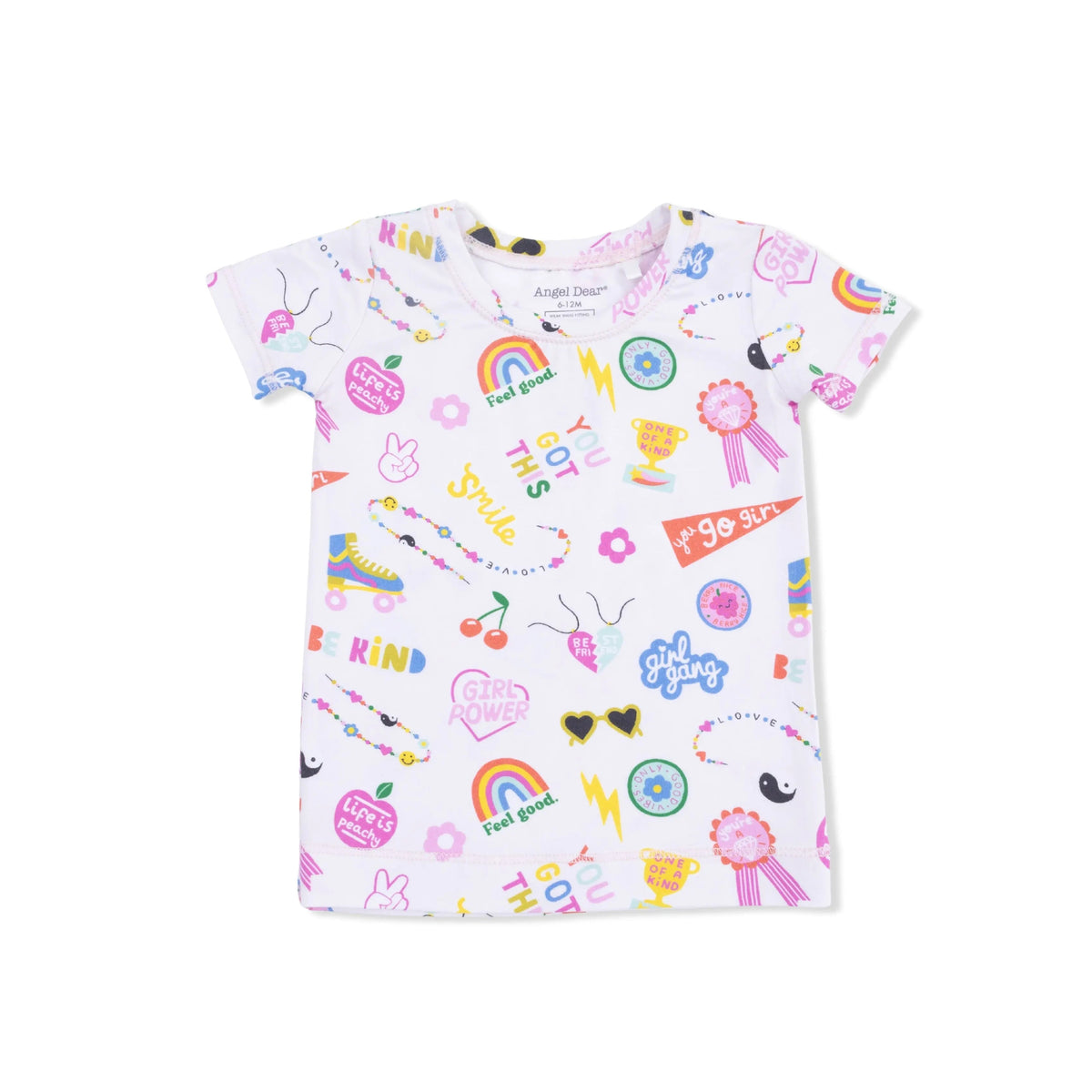Angel Dear Girl Power - Short Sleeve Loungewear Set - 