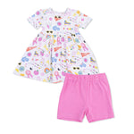 Angel Dear Girl Power - Twirly Dress with Cartwheel Short - 