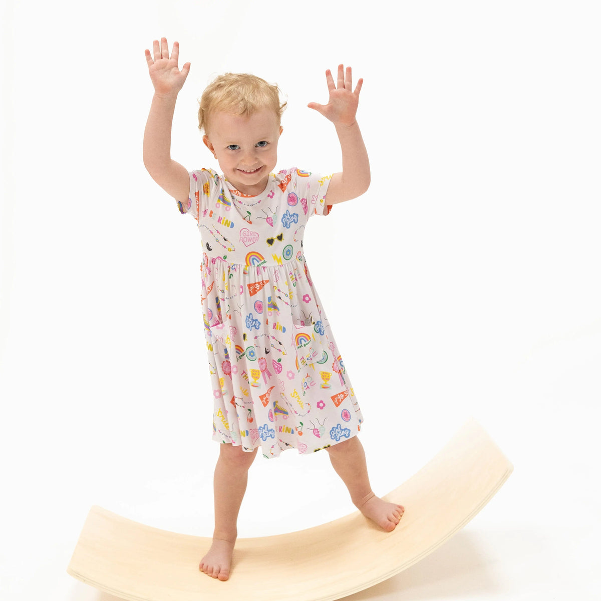 Angel Dear Girl Power - Twirly Dress with Cartwheel Short - 