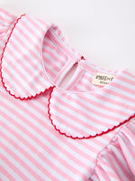 Rylee Faith Designs Girls Back To School Apple Applique Twirl Dress Ruffle Petal CollarEveretts Place
