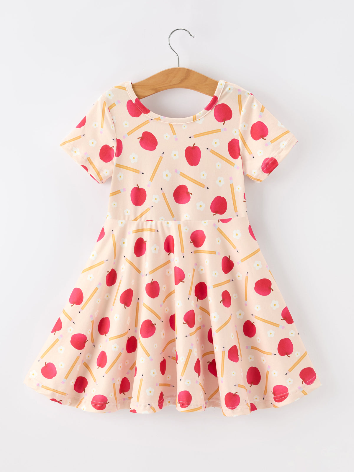 Rylee Faith Designs Girls Back To School Apple Pencil Twirl DressEveretts Place