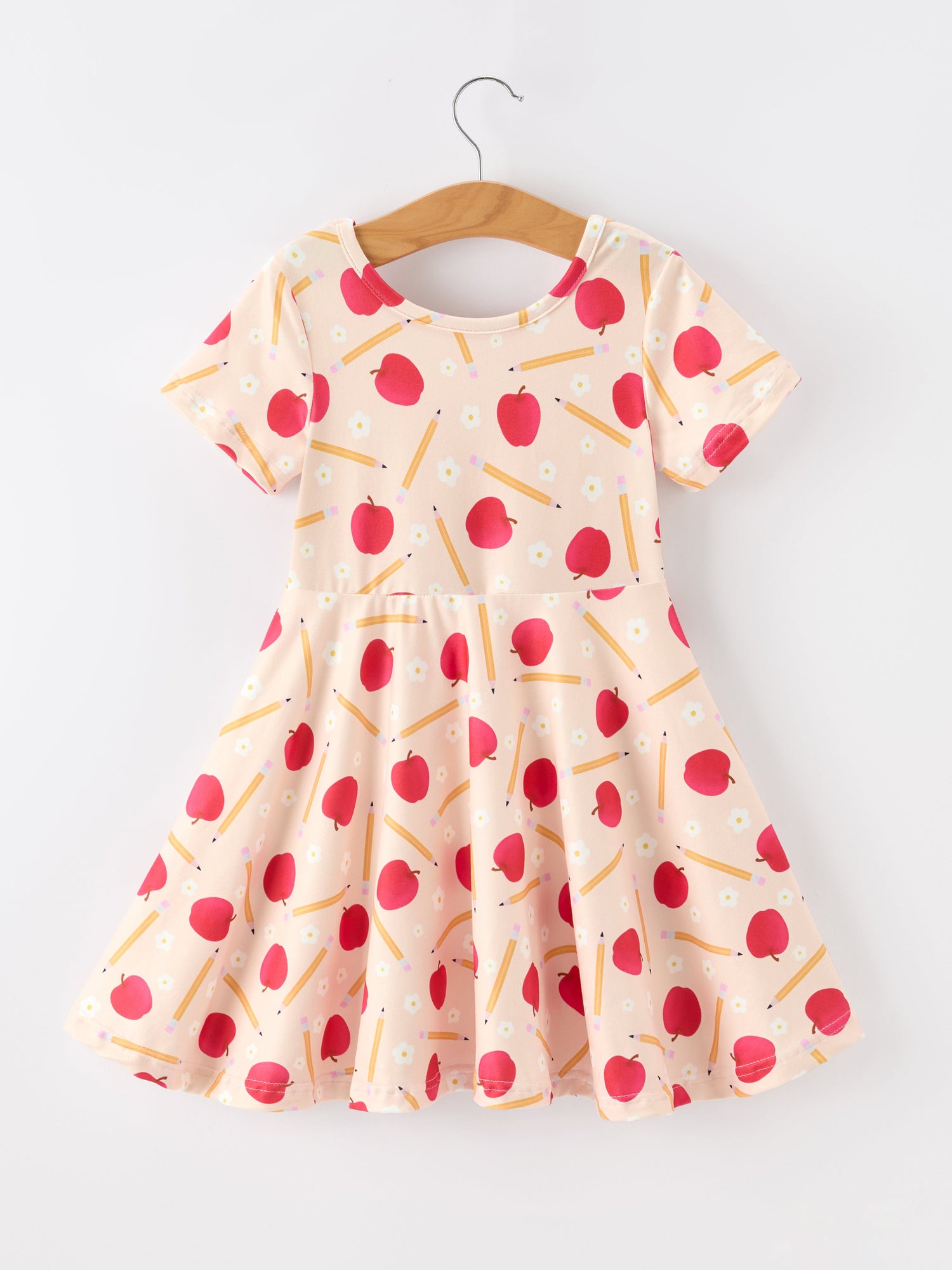 Rylee Faith Designs Girls Back To School Apple Pencil Twirl DressEveretts Place